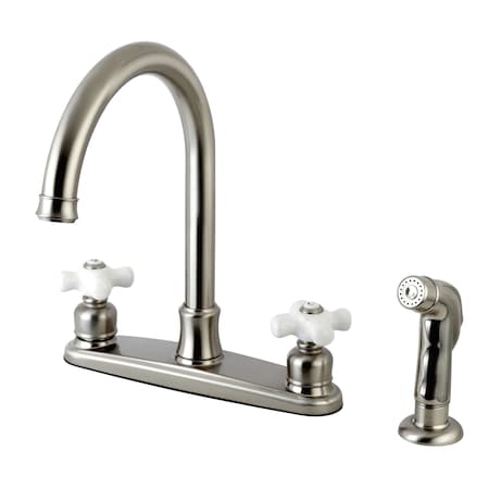 Victorian FB7798PXSP 8-Inch Centerset Kitchen Faucet with Sprayer FB7798PXSP